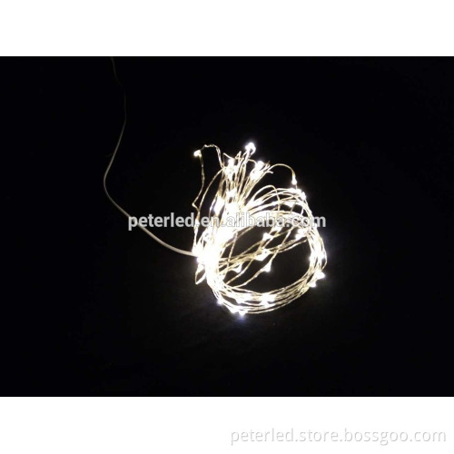 CE or ROHS gold detector 10 meter depth copper string light with different color available ,small order acceptable